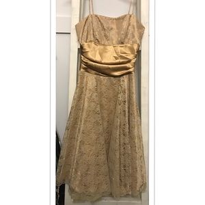 Gorgeous gold lace dress